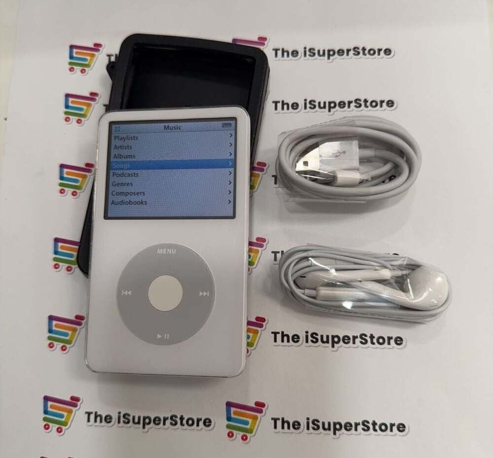 Refurbished Apple iPod classic 5th Generation White (30GB)- SSD -1 YR WRNTY